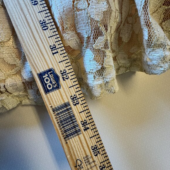 Jodi Kristopher Party Dress Size 7 Ivory Gold Lace Special Occasion Easter - Picture 8 of 11